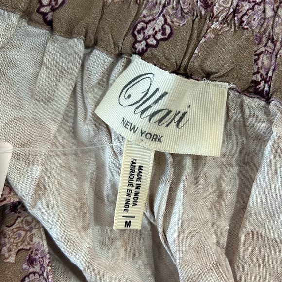 NWT ANTHROPOLOGIE OLLARI TASSELED TAPERED PANTS IN LIGHT MAUVE - Picture 5 of 6